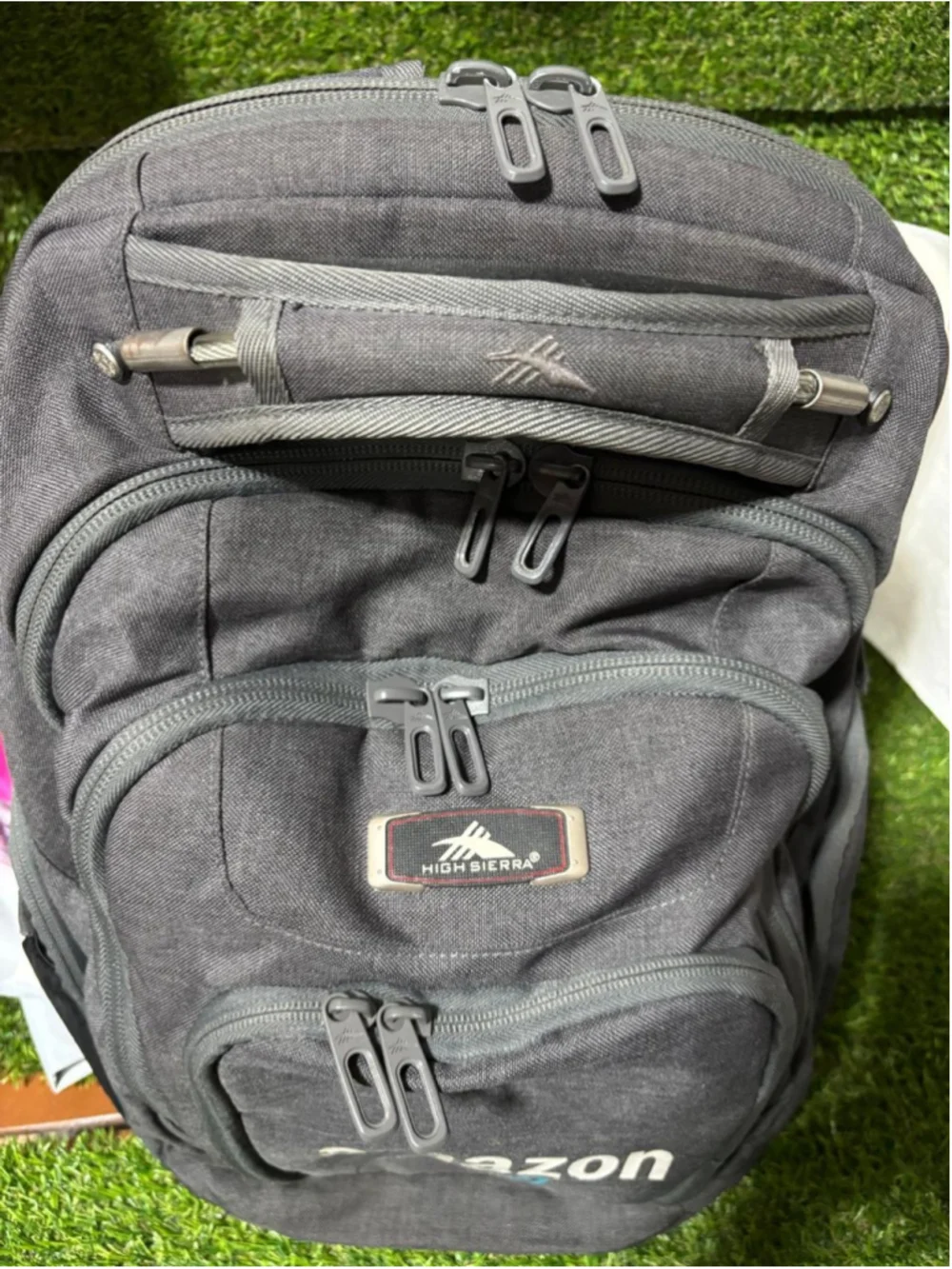 Men's High Sierra Amazon Backpack One Size Black and Blue #E119